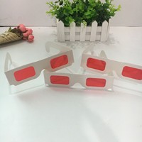 Lunettes de décodage 3D en papier avec filtre rouge pour matériel de réalité augmentée (RA) – Décodeur 3D secret