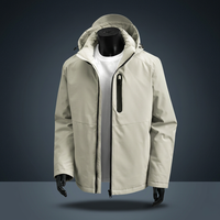 Blouson Bomber Décontracté Homme Style Urbain Extérieur à Capuche Automne Hiver Chaud Grande Taille Respirant Léger Fermeture Éclair Avant