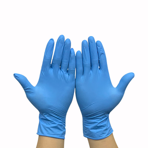 하이 퀄리티 니트릴 장갑 블루 일회용 니트릴 장갑 100 개 상자 분말 무료 니트릴 장갑 - Product Image 3