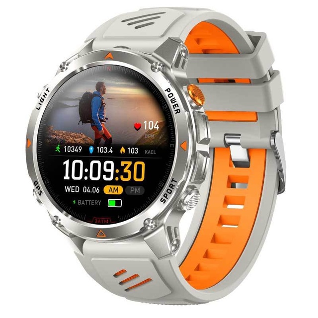 2025 New GPS Smartwatch HT37 Outdoor Sports with IPS Display Silicone Band Compass Altimeter Barometer 30m Waterproof