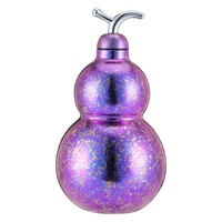 Bouteille d'eau de voyage isotherme en titane écologique de 16 oz en forme de gourde avec brosse de nettoyage de paille, anti-fuite, portable, design Zen Asiatique