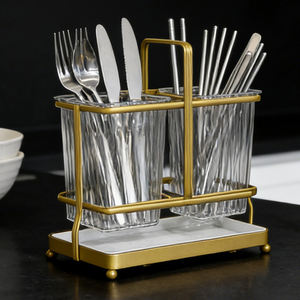 Support mural multifonctionnel pour couverts, porte-cuillères, <span class=keywords><strong>petite</strong></span> boîte à ustensiles pour couverts et vaisselle - Product Image 3