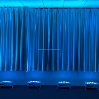 Lampes de scène RGBWA UV, barre lumineuse 6 en 1 avec batterie, projecteur portable DMX, éclairage pour mariage et fête