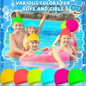 Cómodo <span class=keywords><strong>gorro</strong></span> de natación de silicona estampado para niños, mujeres y hombres, <span class=keywords><strong>gorro</strong></span> de natación antideslizante impermeable - Product Image 2