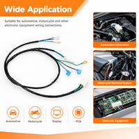 Ensemble de câbles de faisceau de câblage automobile personnalisé avec connecteurs multipolaires et bornes annulaires pour système électrique de moto