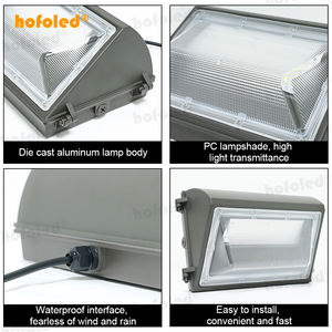 Applique murale LED 100W, Lampe de porche 120W, Éclairage mural extérieur pour garage, Dimmable 0/1-10V, Luminaire mural LED extérieur - Product Image 5