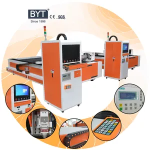 BYTCNC copper aluminum steel iron metal high speed with good quality fiber laser cutter laser cutting machine