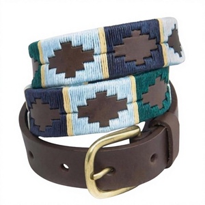 BS INTERNATIONAL High Quality Cow Hide Leather Vintage Skull Steel Buckle Eco-Friendly Lightweight Men's Belt India Long Lasting - Product Image 1
