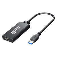 Adaptador USB 3.0 a HDTV, Conversor de Video de Alta Velocidad 1080P HD para Laptop, Monitor de Escritorio, Proyector, Hub