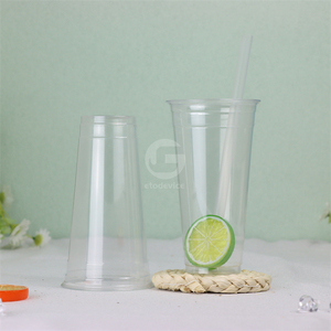 Vasos Desechables de PET de Pared Simple con Logotipo Personalizado, Impresión Digital, 90 mm de Diámetro, Plástico Transparente, Modelo EPT-500 para Café - Product Image 3