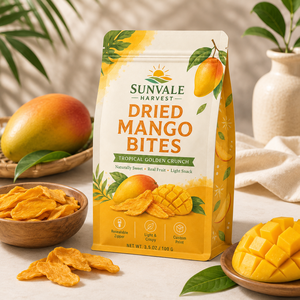 Kantong Kemasan Premium Custom Print dengan Resleting dan Alas Datar untuk Kemasan Camilan Mangga Kering, Kantong Segel Delapan Sisi - Product Image 4
