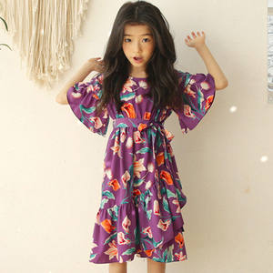 Artículos Más Vendidos, Vestido de Niña con Flores al Estilo Coreano para el Verano, Ropa de Boutique Infantil - Product Image 3