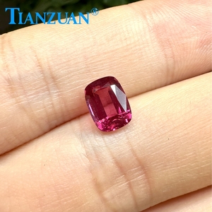 Phòng thí nghiệm phát triển <span class=keywords><strong>Spinel</strong></span> agl giấy chứng nhận hình chữ nhật đệm tổng hợp màu đỏ <span class=keywords><strong>Spinel</strong></span> mà không cần bông lỏng đá quý đối với trang sức làm - Product Image 6