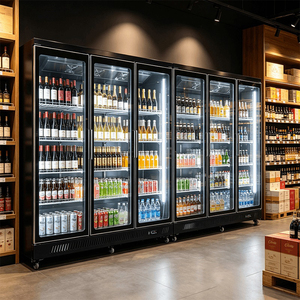 Vitrine réfrigérée encastrable mécanique pour cave à vin, bar, présentoir vertical de boissons, vitrine de magasin, vente au détail - Product Image 3