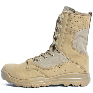 Bottes tactiques DF22 en cuir noir respirantes pour l'extérieur toutes saisons à lacets montantes - Product Image 6