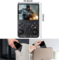 Console de jeu portable Wi-Fi NKIWI R36S Plus, open source, rétro, arcade 3D, nostalgique, double système, pour joueurs de jeux portables