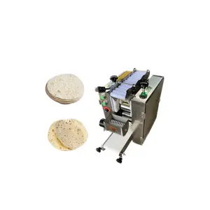 Konveyör krep Tortilla Chapati Roti makinesi ile otomatik hamur kesici makinesi