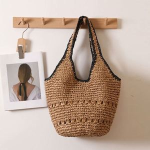 2025 Summer New Arrival <b>Large</b> Capacity Women's Casual Woven Straw <b>Bag</b> Vintage Fashion <b>Shoulder</b> <b>Bag</b> with Open Closure - Product Image 6