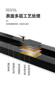 Mesa Plegable de Aleación de Aluminio GQK, Diseño de Lujo, Multifuncional, Barra Telescópica Oculta, Plegado Invisible, Ahorro de Espacio - Product Image 3