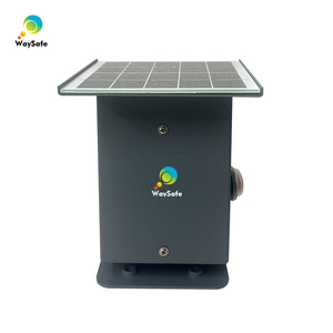 Luci di Segnalazione a <span class=keywords><strong>LED</strong></span> per Guardrail ad Alta Luminosità e Intensità, Riflettenti Prismatiche, Lampeggianti Sincronicamente, Alimentate a Energia Solare, in Alluminio - Product Image 6