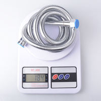Tuyau de douche extensible flexible en métal chromé en acier inoxydable