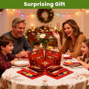 5 Layer Creative Explosion Gift <b>Box</b> with Embossing Eco-Friendly Foldable Design for Birthday and Craft Projects - Product Image 2