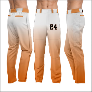 Conjunto de Camiseta de Béisbol para Hombre Haq Meharban, Manga Corta, Sublimada, Degradado Gris Naranja, Número 24, Uniforme - Product Image 5