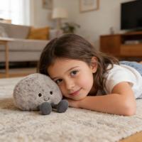 Peluche Jelly Cat Cute Pebble, jouets en peluche Amuseables Pebble, série Amuseables, poupées douces de haute qualité, cadeau parfait pour un anniversaire