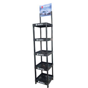 Bán buôn tùy chỉnh 4 Tier bán hàng Kệ nhựa siêu thị đồ uống Rack hiển thị - Product Image 2