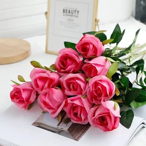 Rosas Artificiales, Ramo de Rosas Rosadas de Tallo Único para el Día de San Valentín, Decoraciones para el Hogar y Bodas - Product Image 2