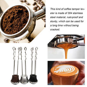 Accesorios para Espresso, Agitador de Bebidas Personalizado, Herramientas para Espresso, Distribuidor de Agujas para Espresso Manual, Mango de Madera Maciza - Product Image 3