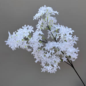 Rama de <span class=keywords><strong>Flor</strong></span> de <span class=keywords><strong>Lila</strong></span> Artificial de Seda <span class=keywords><strong>Blanca</strong></span> <span class=keywords><strong>y</strong></span> Morada SLF036, <span class=keywords><strong>Flor</strong></span> de Cerezo Japonesa para Decoración del Hogar, Bodas <span class=keywords><strong>y</strong></span> Jardines - Product Image 2