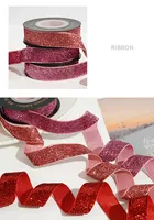 Ruban en satin velours Starlight de 2 cm, idéal pour la mode, les cadeaux de fêtes, la décoration, les nœuds faits main, les créations DIY, avec un design floral brillant et coloré pour vêtements.