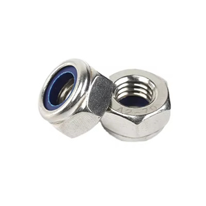 Nhà Máy Bán buôn Fastener Hex mứt Nylon chèn khóa <span class=keywords><strong>Nut</strong></span> thép không gỉ Nylon chèn mứt khóa <span class=keywords><strong>NUT</strong></span> - Product Image 1