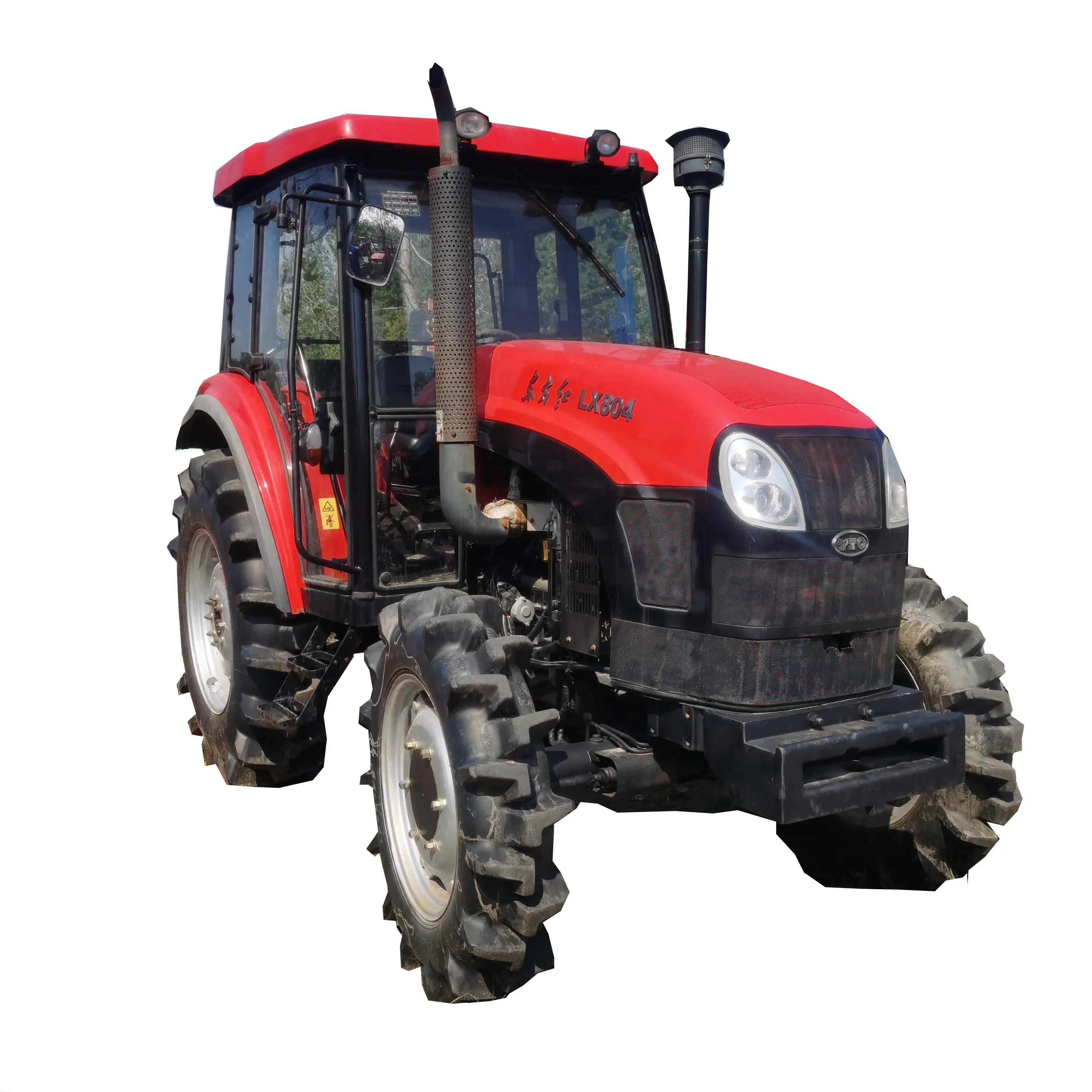 Б/у трактор YTO LX804 80hp, дешевые сельскохозяйственные КОЛЕСНЫЕ ТРАКТОРЫ 4x4wd, компактное сельскохозяйственное оборудование