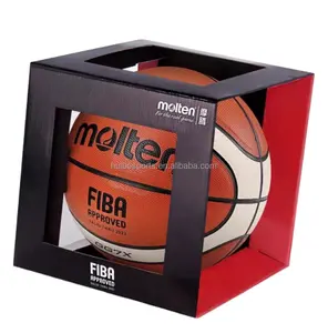 HUIBO Ballon de basket-ball officiel en fusion Taille 7 Standard Morten Jeux d'intérieur et d'extérieur universels GG7X GG6X GG5X B7G4500