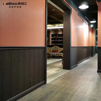 Plaques de lambris en fibre de bambou revêtues de PVC WPC, design moderne, pour chambre, salon, salle à manger, revêtement mural et de plafond à grain de bois pour la maison