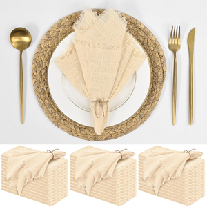 Servilletas de Tela de Algodón Lavables, Reutilizables y Duraderas para Decoración Elegante de Bodas y Restaurantes, con Tamaño Personalizable - Product Image 2