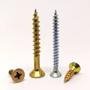 #8 #10 Kích thước Twin chủ đề doub chìm đầu ván vít cho tủ cài đặt ván <span class=keywords><strong>MDF</strong></span> - Product Image 4