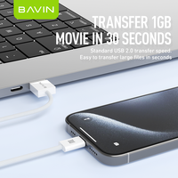 BAVIN grosir istimewa CB325 pd 12w 18w micro tipe c usb c pengisian cepat android charger data kabel usb