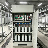 Fuken - Gabinete de Control PLC para Corrección del Factor de Potencia con Banco de Condensadores Automático, Trifásico, IP55, Panel de Distribución de Energía, 1 Año de Garantía