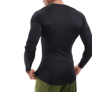 Custom <b>Men's</b> Long Sleeve Compression T-shirts Slim Fit Quick Dry Stretchy Fitness <b>Base</b> <b>Layer</b> Athletic Workout Sports Tee - Product Image 2