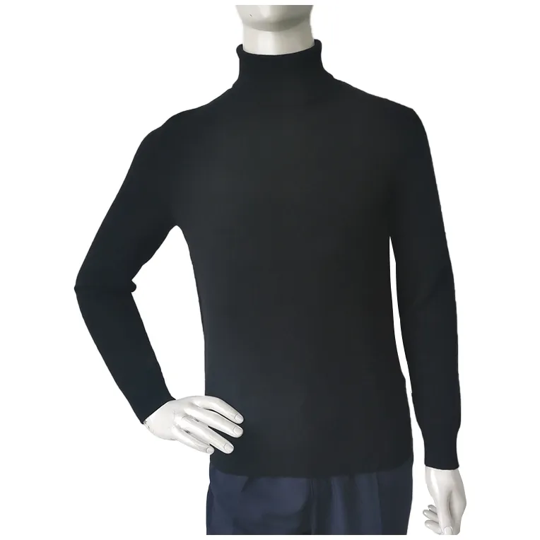 Custom High Quality Cashmere Full Sleeve Knitwear Men Sweaters Logo