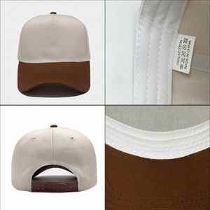 Casquette de baseball en coton durable avec logo brodé 3D personnalisé, design unique bicolore, vente en gros OEM ODM, idéale pour les cadeaux de fête - Product Image 2
