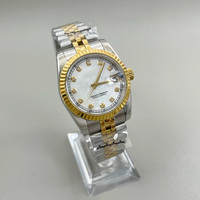 Luxus Herren Wasserdichte Uhren Stahl Iced Out CZ Diamant Japanisches Citizen Mechanisches Uhrwerk Moissanit-Uhr für Männer