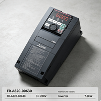Variador de Frecuencia Mitsubishi Serie FR-A820 de 11kW-18.5kW, 200-240V, Trifásico, Control Vectorial sin Sensor para Velocidad de Motor Industrial
