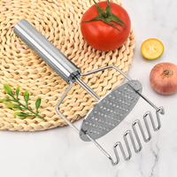 Hete Verkoop Roestvrijstalen Dubbellaagse Aardappelstamper Keukengadgets Drukken Fruit Aardappelrijder