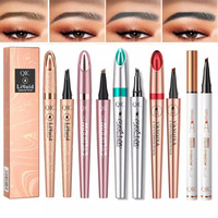 Crayon à sourcils liquide à 4 pointes, waterproof, longue tenue, micro-fourche, effet poil à poil naturel, style tatouage, 5 couleurs
