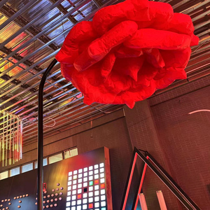 Lámpara de Base Fotográfica con Forma de Rosa, Sensor de Movimiento Corporal, Pétalos de Flores que se Abren, Sombrilla Mecánica, Dispositivo Interactivo de Luz - Product Image 3