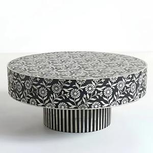 Table basse de qualité supérieure en os incrusté, fabriquée à la main pour les appartements et villas modernes, au meilleur prix du marché - Product Image 4